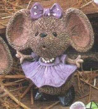 Maus-Mädchen - 15 cm hoch - Schrühware