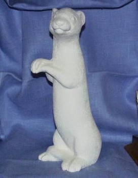 Frettchen – 30 cm hoch – Schrühware