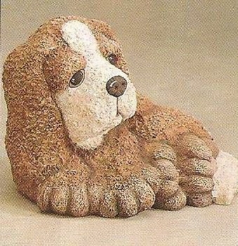 Knubby-Hund – Spaniel – 18 cm lang – Schrühware