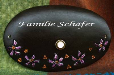 Gießform von Geschenke-Kriese – gebraucht – Türschild - Platte - Größe – 19,5 x 12 cm – zum Gießen oder Eindrücken – noch gute Form