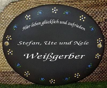 CARINA–Gießform – gebraucht – Türschild – großes Oval – 19,5 x 24 cm - Neuwert 39 € - noch schöne offene Gießform zum Gießen oder Eindrücken