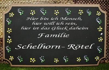 Türschild – 15 x 24 cm - Schrühware