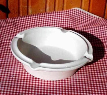 Aschenbecher – rund – 16 cm Ø – Schrühware