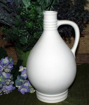 Krug – Flasche mit Henkel – Vase – 23 cm hoch – Schrühware