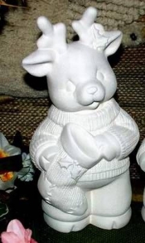 ClayMagic-Gießform – neu - Rentier – Mädchen – 25 cm hoch – USA