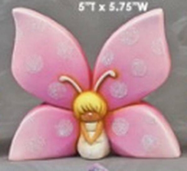 ClayMagic-Gießform – neu - Schmetterlings-Elfe - 12,5 x 14,5 cm – USA