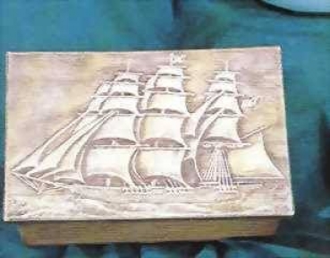 Segelschiff-Dose – Schrühware