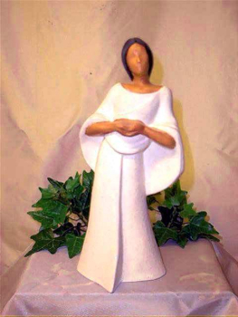 Indianerin - Serene – stehend – 25 cm hoch - Schrühware