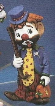 Clown Maier mit Stock - 18,7 cm hoch – Schrühware