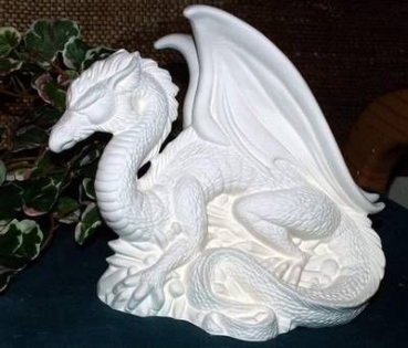 Chinesischer Drache – 24 x 21 cm – Schrühware