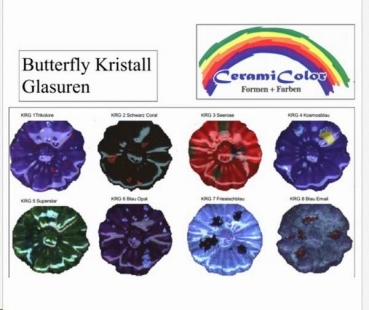 Butterfly-Kristall-Glasur - 100 ml - KRG-2 - Schwarz Coral
