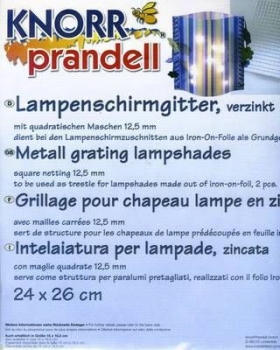 2er-Set - Lampenschirmgitter - verzinkt - 24 x 26 cm – Restbestand