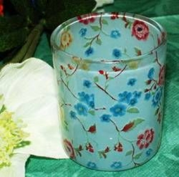 Glas-Teelichthalter - 6er-Set - verschiedene florale Muster – statt 9,95 €