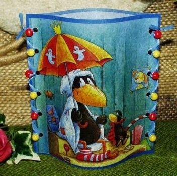 Lantern made of laminated motif for tealight - Rabe Socke