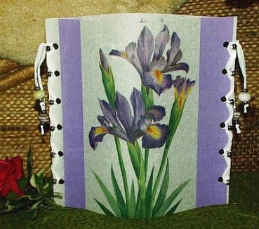 Lantern made of laminated motif for tealight – Iris
