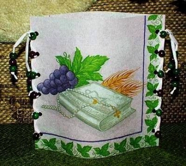 Lantern made of laminated motif for tealight – Konfirmation / Kommunion