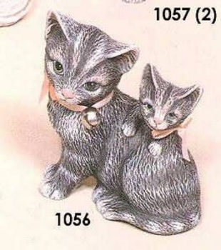 MacCloud-Gießform - neu - Katze mit Jungem - 10 cm hoch