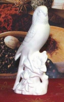 Sittich - rechtsschauend – 18,4 cm hoch - Schrühware