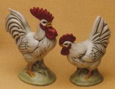 RIVERVIEW-Gießform - neu – Hahn und Henne im 2er-Set – bis 11,5 cm hoch - USA