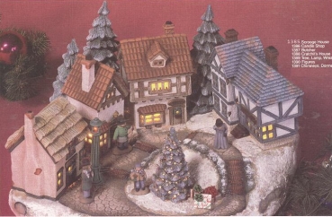 SCIOTO-​Fachwerkdorf – Cratchit House – 14 cm hoch – Schrühware