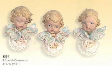 SCIOTO-Gießform - neu – Puttenköpfe – Putten-Ornamente im 3er-Set – USA