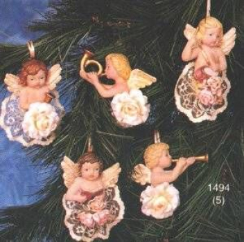 Preview: SCIOTO-Gießform - neu – Putten-Ornamente im 5er-Set – je 8,89 cm - USA Preview: SCIOTO-Gießform - neu – Putten-Ornamente im 5er-Set – je 8,89 cm - USA