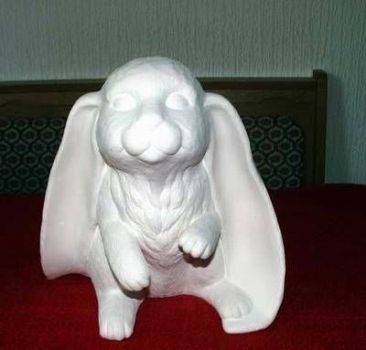SCIOTO-Gießform - gebraucht - Schlappohr-Hase - 15 cm groß - Neuwert 70 EUR - noch sehr schöne Form