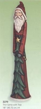 SCIOTO-Gießform - neu – Bleistift-Santa – groß mit Baum – 45,7 cm hoch - USA
