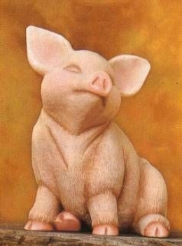 SCIOTO-Giessform – gebraucht - sitzendes Schwein – 15 cm hoch - Neuwert 58 € - noch sehr schöne Formen