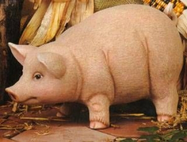 SCIOTO-Gießform - neu – großes stehendes Schwein – Sparschwein – 35 cm lang – USA