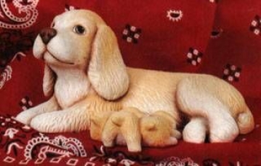 SCIOTO - Gießform - neu - Hundemutter mit Jungen – USA