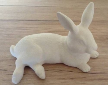 Hase - 20 cm lang - Schrühware