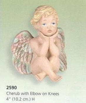 SCIOTO-Gießform - neu – Putte – klein – mit Ellbogen auf Knien – 10,2 cm hoch - USA