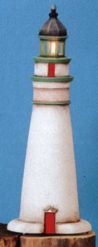 Leuchtturm - Lighthouse – 38 cm hoch – ausgeschnitten zum Beleuchten – Schrühware