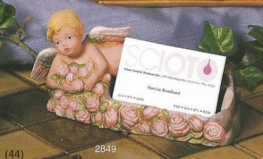 Putten-Visitenkartenhalter – 12,7 cm lang – Schrühware