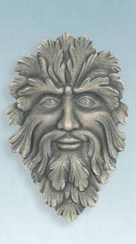 SCIOTO-Gießform - neu – Green Man Plaque – Blattgesicht – 35 cm hoch - USA