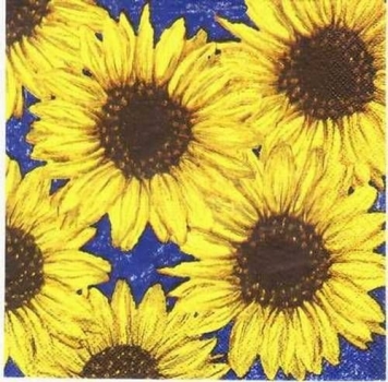 s0397 - Sonnenblumen  - Napkins - Package - 20 pcs.