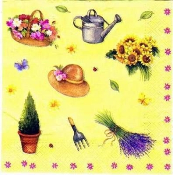 s0515 – Gartenmotive – Serviette von STEWO – Restbestand – Stückpreis