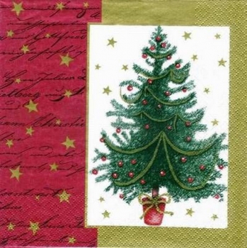 s0851 - Tannenbaum – Servietten – Packung – 20 Stück