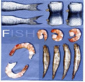 s1430 - Fish selection - Servietten - Packung - 20 Stück