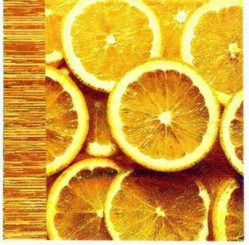 s1598 - Fresh Orange - Servietten - Packung - 20 Stück