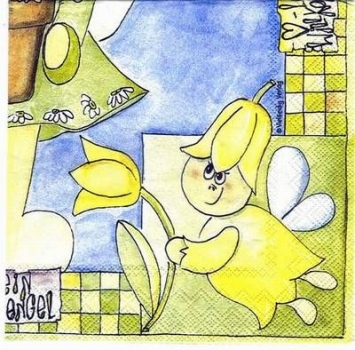 s1940 - Garten der Engel - VIELSEIDIG - Servietten - Packung - 20 Stück