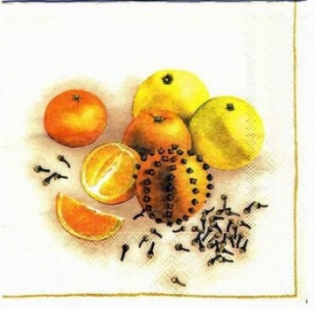s1941 - Orangetime - Servietten - Packung - 20 Stück