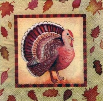 s2381 - Thanksgiving Traditions - USA - RARITÄT - Servietten - Packung - 20 Stück