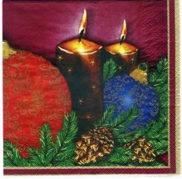 s2557 - Christmas Decoration - red - Servietten - Packung - 20 Stück