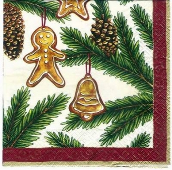 s2559 - Spruce - cream - Servietten - Packung - 20 Stück