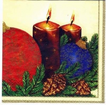 s2560 - Christmas Decoration - cream - Servietten - Packung - 20 Stück