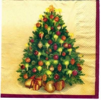 s2608 - Decoration - red - Servietten - Packung - 20 Stück