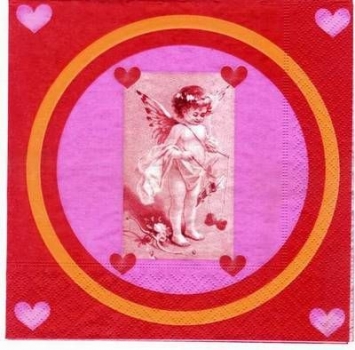 s2697 - Love Angel - Servietten - Packung - 20 Stück.