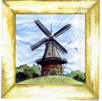 s2773 – Windmühle - Servietten - Packung - 20 Stück